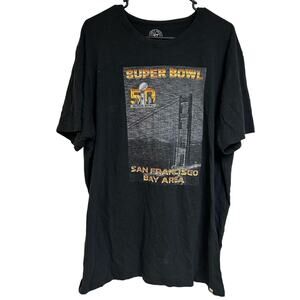 NFL Men's Graphic T-Shirt Super Bowl 50 San Francisco Bay Area 2016 Size XXL